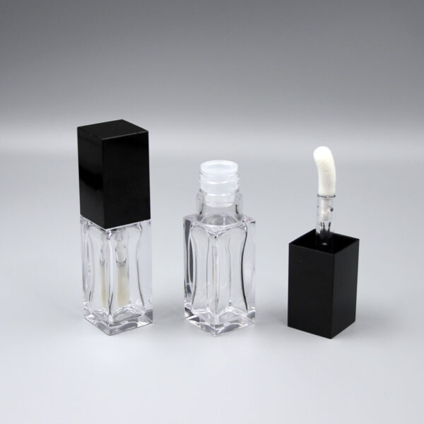 6.5 ml Empty Thick-Wall Square Lip Gloss Tube | Clear PET/PETG Container - Image 4