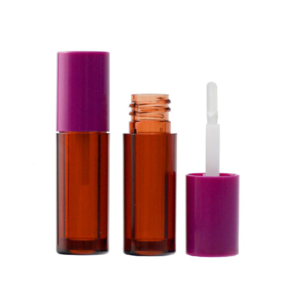 1.8ml Mini Round Lip Gloss Tube – Clear/Frosted PETG, Wholesale - Image 2