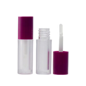 1.8ml Mini Round Lip Gloss Tube – ClearFrosted PETG, Wholesale