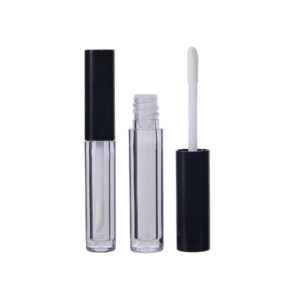 1ml Mini Round Lip Gloss Tube – Clear PETG, Empty Wholesale