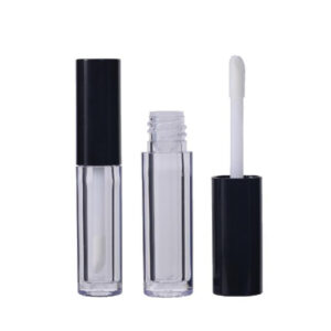 2.5ml Empty Round Lip Gloss Tube – Clear PETG, Slim Doe-Foot, Wholesale