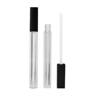 2.5ml Slim Round Lip Gloss Tube – Clear PETG, Long Wand, Wholesale