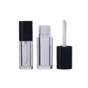3ml Empty Round Lip Gloss Tube Clear PETG Bulk