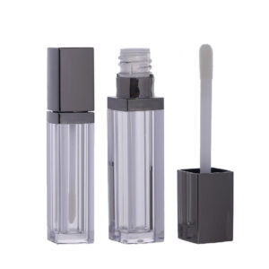 5.5ml Square-Edge Lip Gloss Tube – Clear PETG, Empty Wholesale