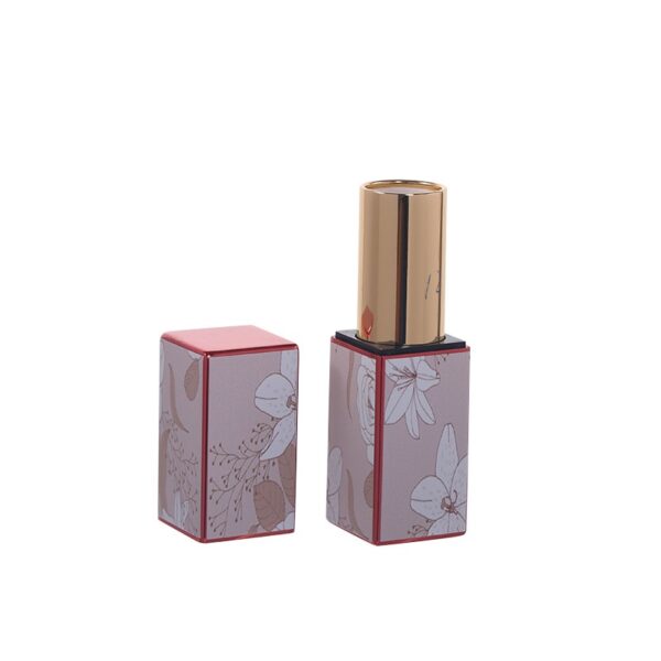 Magnetic Square Lipstick Tube – Empty Metal-Accent Case for Custom Logo & Wholesale - Image 2